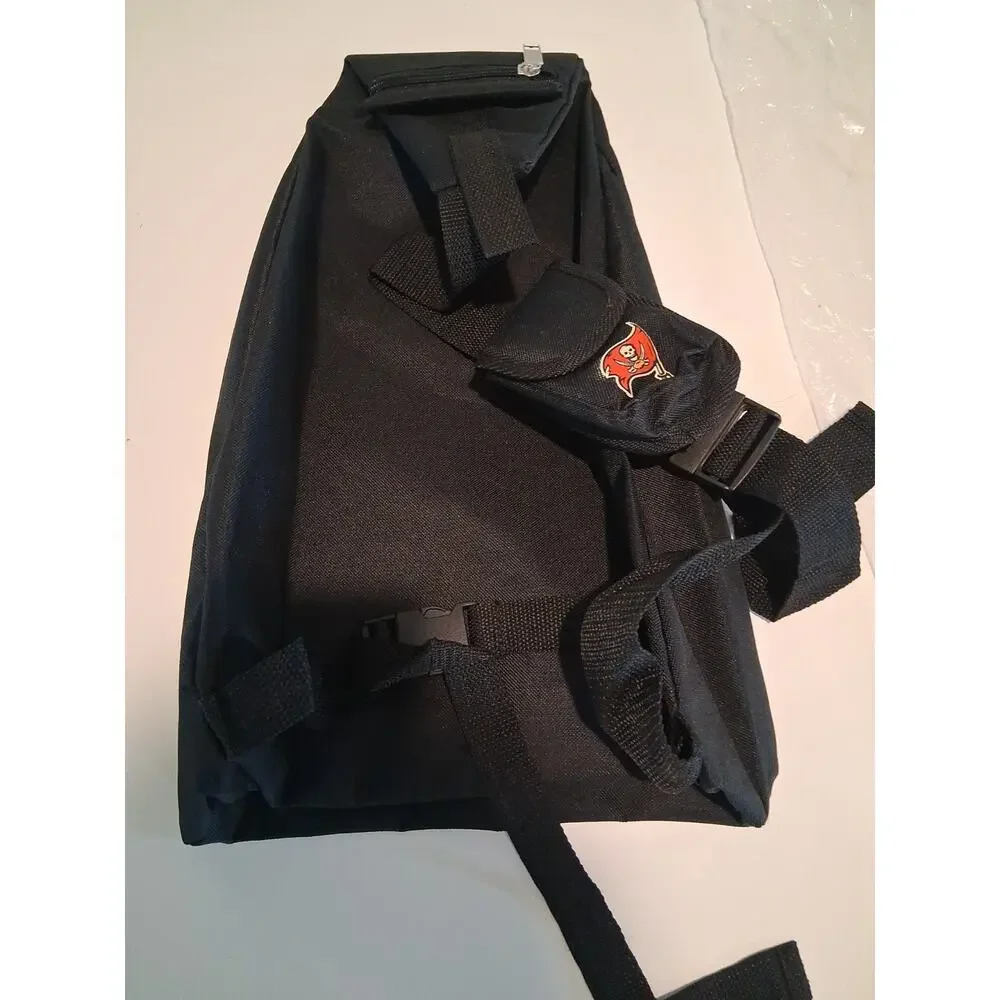 VTG Tampa Bay Buccaneers Dodge 30 Seasons 1976-2005 Black Sling Backpack Bag NOS